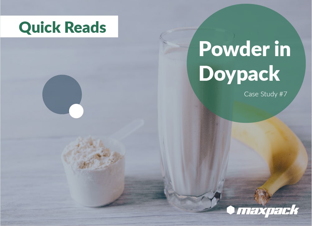 Maxpack CS7 Packaging Machinery for Protein Powder Mix in Doypack Bag with Zipper